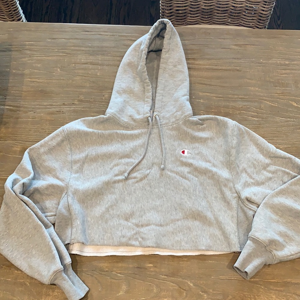 Champion reverse weave crop hoodie